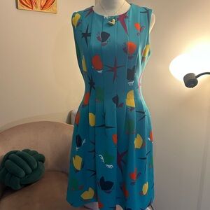Anne Klein Vibrant Patterned Midi Dress